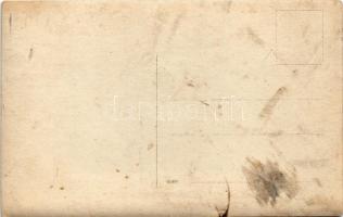 Halott katona a hóban télen / WWI Austro-Hungarian military, dead soldier in the snow in winter. pho...