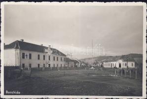 Bonchida with Hangya co-operative store and national flag