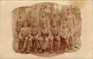 1917 Lőcse, Levoca; osztrák-magyar katonák csoportja / WWI Austro-Hungarian military, group of soldiers. photo (fl)