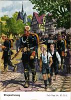 Einquartierung. Inf.-Regt. 94. / German military art postcard