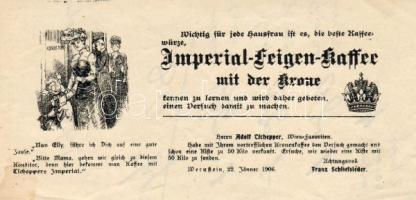 1900-1910 4 db osztrák számolócédula + 2 szivargyűrű