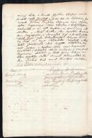 1861 Pest, hagyatéki ügyben kiállított nyugta, két beírt oldal, 10fl okmánybélyeggel