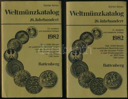 Günter Schön: Weltmünzkatalog 20. Jahrhundert I-II. kötet. 13. Auflage. München, Battenberg, 1982. Közel újszerű állapotban