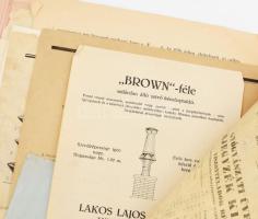 cca 1900-1940 Kb 50 db céges fejléces számla és levélpapír klf grafikákkal