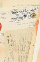 cca 1900-1940 Kb 50 db céges fejléces számla és levélpapír klf grafikákkal