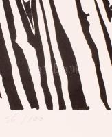 Bálint Endre (1914-1986): Motívumok, 1978. Szitanyomat, papír, jelzett, számozott (56/100). Kisebb t...