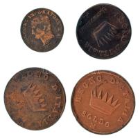Olasz Államok / Itáliai Királyság 1812M 1c Cu "Napóleon" + 1810M 3c Cu "Napóleon&quot...