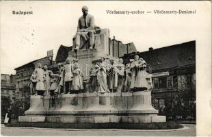 1915 Budapest V. Vörösmarty szobor, Herz M. üzlete, Berger Károly Modern lakberendezési vállalkozó&nbsp;