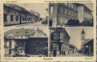 Komárom with the birth house of Jókai and the town hall, the location of 1938 Hungarian-Slovakian negotiations