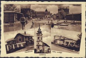 Gárdony vasútállomással és a Babay vendéglővel