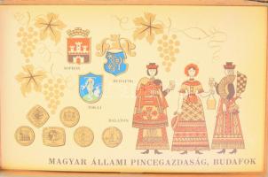 Magyar Állami Pincegazdaság Budafok doboz, benne 5 darab röviditallal, közt elpárolgottal