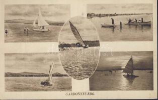 Gárdonyfürdő, vitorlások és csónakázók