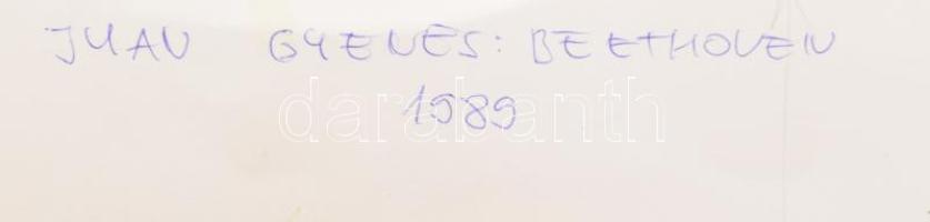 Juan Gyenes, eredetileg Gyenes János (1912-1995): Beethoven IX. szimfónia 1989. Eredeti vintage nagy...