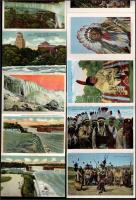 Vegyes USA leporello tétel, 4 db: Greetings from Niagara Falls, Indiands of North America, Souvenir ...