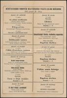 1944 Az Orsz. M. Kir. Liszt Ferenc Zeneművészeti Főiskola hangversenyének műsora (Kodály: Székelyfon...