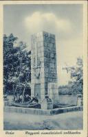 Medve with irredenta monument