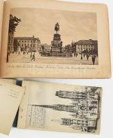 cca 1900-20, 2 darab turisztikai kiadvány, Rouen, Berlin, sérült papírkötésben