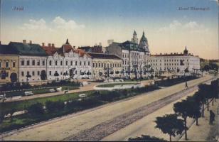 Arad Archduke Joseph street with bank