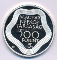 1989. 500Ft Ag "Nyári olimpia - Barcelona" kapszulában T:AU (eredetileg PP) Adamo EM110