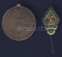 1898. "Signum Memoriae" Br katonai érdemérem szalag nélkül T:2/3 + DN "MHS - összetet...