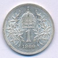 Ausztria 1900. 1K Ag "Ferenc József" T:AU,XF / Austria 1900. 1 Corona Ag "Franz Josep...
