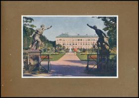 Salzburg, 12 színes képet tartalmazó album, J. Huttegger (Salzburg) kiadása és nyomása, kiadói papír...