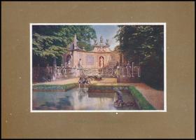 Salzburg, 12 színes képet tartalmazó album, J. Huttegger (Salzburg) kiadása és nyomása, kiadói papír...