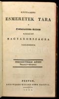 Közhasznú esmeretek tára a Conversations-Lexicon szerént Magyarországra alkalmaztatva. XII. kötet. Pest, 1834, Wigand Ottó. Félbőr kötés, kopottas állapotban.