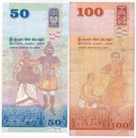 Srí Lanka 2021. 50R + 100R T:F
Sri Lanka 2021. 50 Rupees + 100 Rupees C:F
Krause P#124, P#125