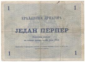 Montenegró 1914. 1P T:F-VG
Montenegro 1914. 1 Perper C:F-VG
Krause P#15