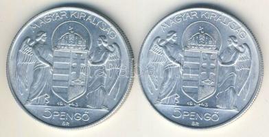 1943. 5P "Horthy" Al (2x) T:1/2