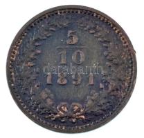 Ausztria 1891. 5/10kr Cu T:XF
Austria 1891. 5/10 Kreuzer Cu C:XF
Krause KM#2184