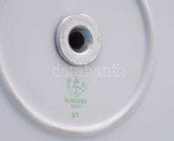 Hollóházi emeletes asztalközép kínáló. Jelzett, d: 26 cm, m: 38 cm