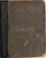 Régi, kézzel írt receptkönyv, 69-98. oldalig hiányzik, viseltes állapotban