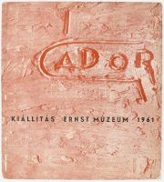 Gádor István keramikusművész gyűjteményes kiállítása. Bp., 1961, Ernst Múzeum. Gazdag fekete-fehér képanyaggal illusztrálva. Kiadói papírkötés, a borítón kis kopásnyomokkal.