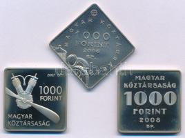 2006. 1000Ft Cu-Ni "Ford T-Modell" kapszulában + 2007. 1000Ft Cu-Ni "Adorján János - ...