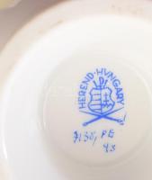 Herendi petrezselyemlevél mintás váza, fogpiszkatartó, kínáló. Jelzett, m: 12,5 cm, alatt, kínáló fü...