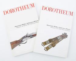 Dorotheum 2 darab árverési katalógus, fegyverek, uniformisok, militária témában, 2010-2011