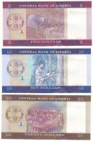 Libéria 2016. 5$ + 10$ + 20$ T:AU
Liberia 2016. 5 Dollars + 10 Dollars + 20 Dollars C:AU