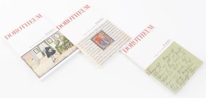 Dorotheum 3 darab árverési katalógus, kéziratok, aláírások, történelmi dokumentumok, címerrajzok, pa...