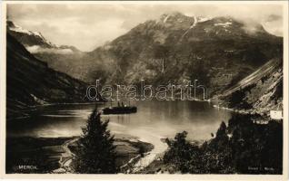 Merok (Geirangerfjorden), steam ship