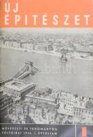 1946 Új Építészet I. évf. 1. szám. Szerk.: Kozma Lajos, Major Máté, Perényi Imre. Művészeti és tudományos folyóirat. Bp., Magyar Mérnökök és Technikusok Szabad Szakszervezete, 16 p. Fekete-fehér fotókkal. Érdekes írásokkal. Kiadói papírkötés, szakadt.