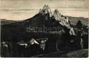 1930 Lednic, Lednicz, Lednica; Povázie / vár / castle