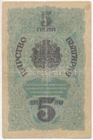 Bulgária DN(1916) 5L T:F közép- kereszthajtásnál pici lyuk
Bulgaria ND(1916) 5 Leva C:F small hole ...