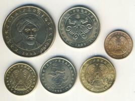 Kazahsztán 1993. 5Ty + 10Ty + 20Ty + 5T + 10T + 20T T:BU,2+,2