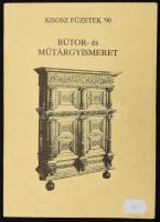 Kenessei András: Bútor- és műtárgyismeret. KISOSZ Füzetek '90. Hn.,én., Printself Kft,(Szövorg-ny.), 151+1 p. Fekete-fehér képekkel, ábrákkal illusztrált. Kiadói papírkötés, borítón ráragasztott címkével, számos lapon tollas aláhúzással.