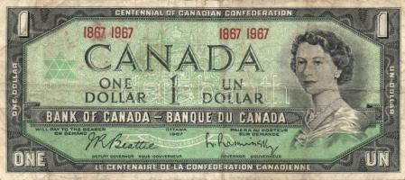 Kanada 1967. 1$ "Centenárium" + 1973. 1$ T:II/III,III