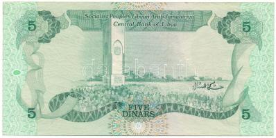 Líbia DN (1980) 5D T:F szép papír Libya DN (1980) 5 Dinars C:F fine paper Krause P#45b