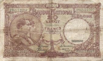 Belgium 1938.3.9. 5Fr + 1941.9.6. 20Fr + Belgium/"Exile"-kiadás 1943. 5Fr/1B T:III