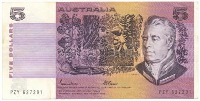 Ausztrália DN (1985-1989) 5$ T:F erős papír Australia ND (1985-1989) 5 Dollars C:F sturdy paper Krause P#44